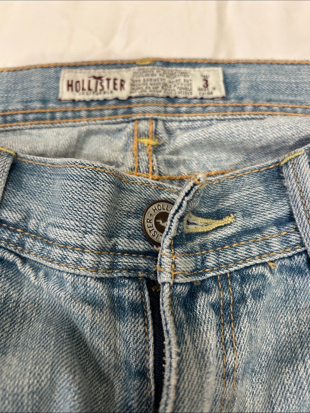 Hollister Light Blue Distressed Flare Jeans - Picture 2 of 5